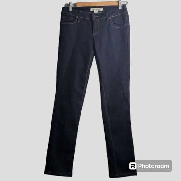 Forever 21 Y2k jeans women's size 27 size 4 US low rise dark jean Made In USA - Picture 1 of 14